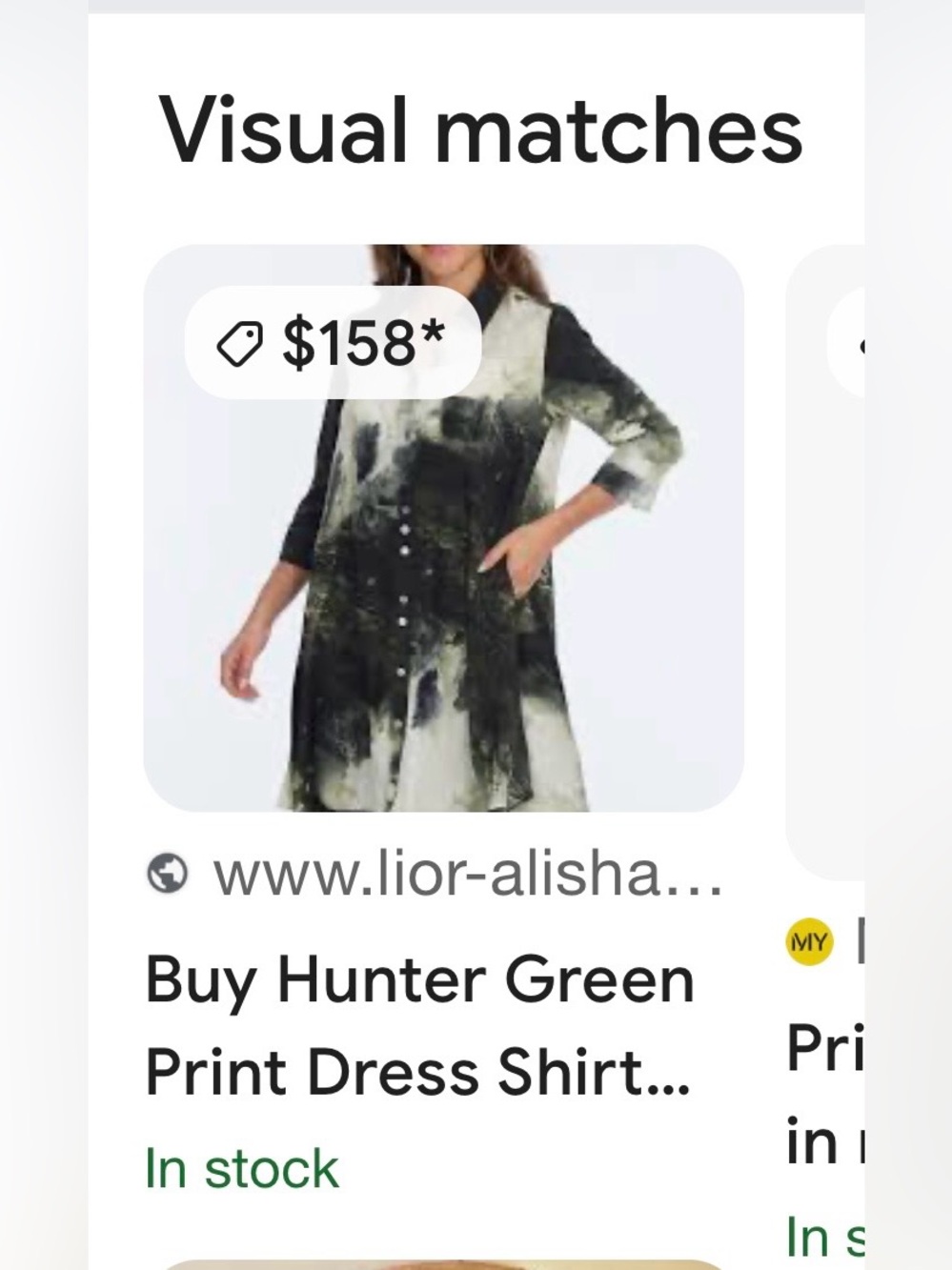 Lior Paris Hunter Green Dress/Duster - Picture 4 of 4